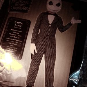 Tim Burton's night before Christmas child large Jack skellington costume